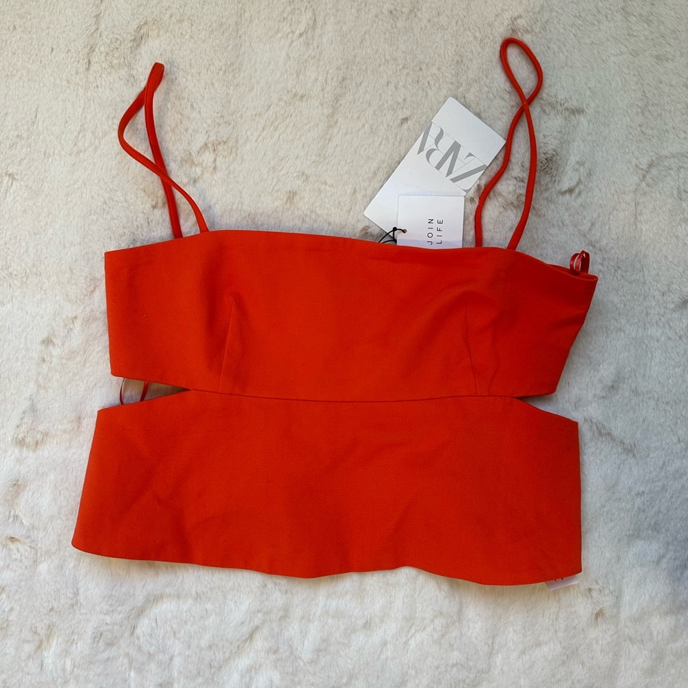 zara cropped tank